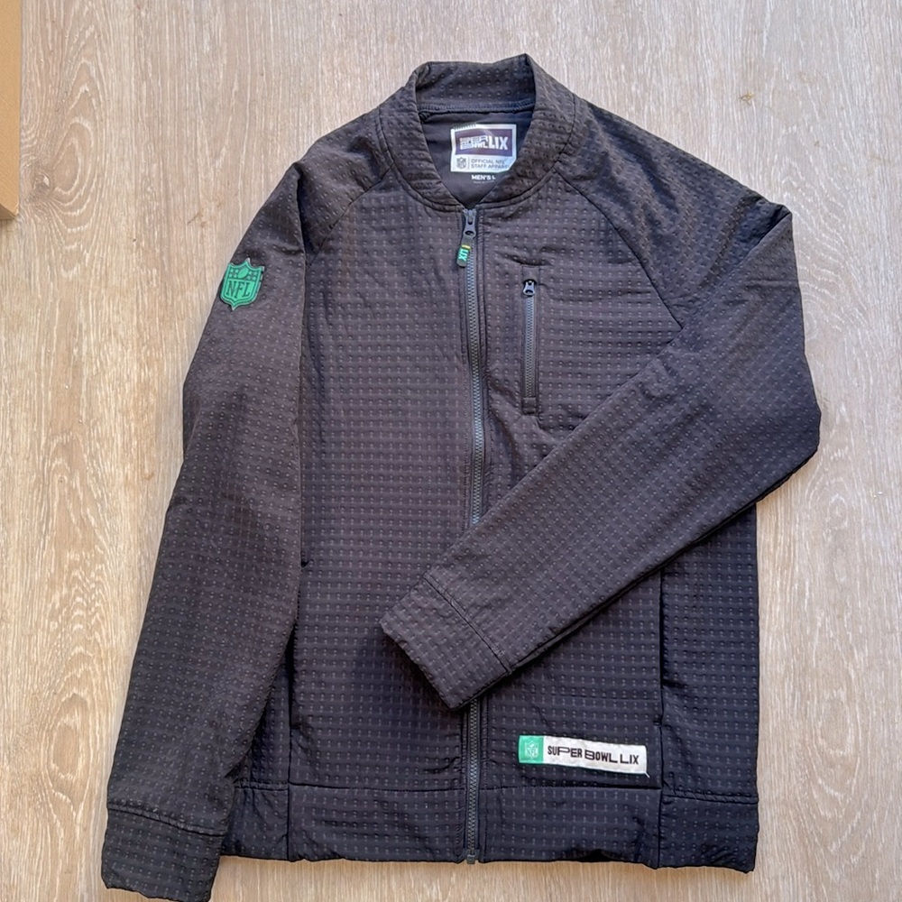 Super Bowl LIX NFL Staff Jacket Men’s Large Black Official Event Apparel